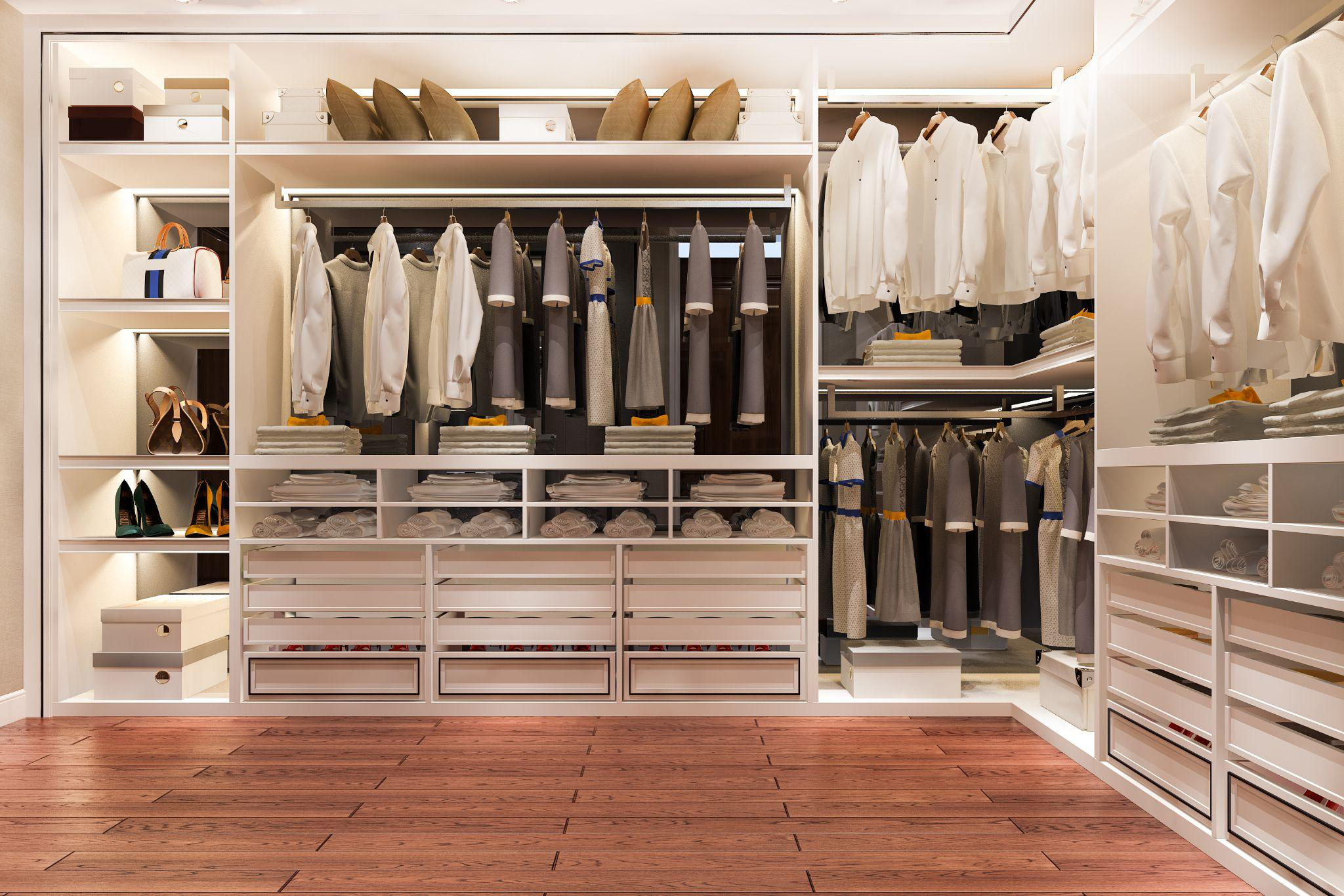 A high-end closet