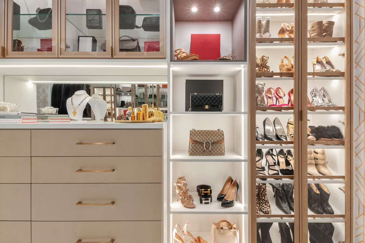 A custom closet 